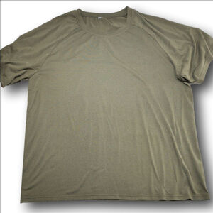 Men's Unbranded Olive Green Short Sleeve Tee 3XL